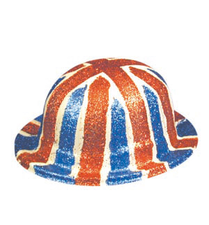 Union Jack Glitter Bowler hat