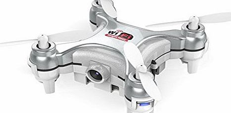 Unipro Tek Makibes CX-10W Mini Nano Drone Wifi FPV RC Quadcopter With 0.3MP HD Camera 4CH with LED Lights 2.4G 6Axis Support IOS/Android APP Wifi Control (Dark Gray)