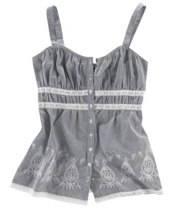 and Embroidered Cami