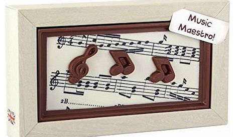 Music Gift. Belgian Milk Chocolate Tablet Gift. The ideal gift for Music Lovers or Musicians.