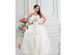 Unique Noble Strapless Sweetheart Satin Tulle