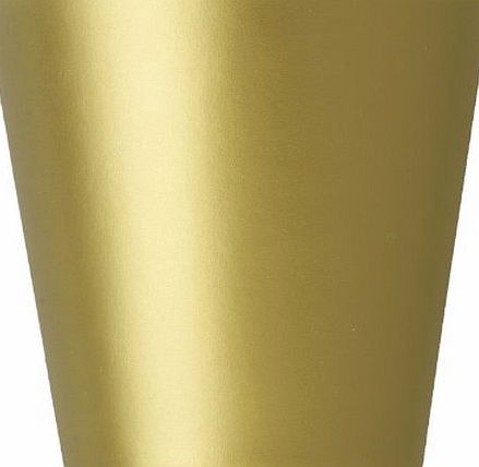 Unique Party Supplies Pack of 14 x Gold Paper Party Cups (9oz)