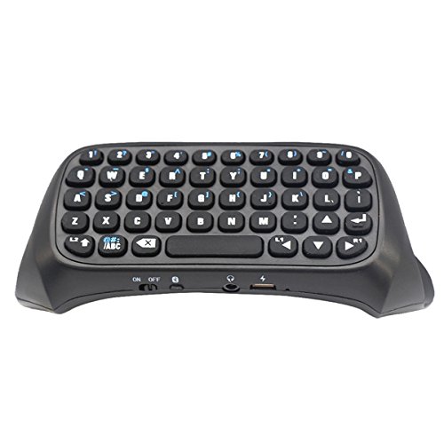 Uniquebella PS4 Bluetooth Wireless Chatpad Message Game Controller Gamepad Joystick Keyboard