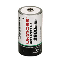 Rechargeable Batteries Ni-MH C 1.2V 2Pk