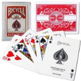United States Playing Card Company Bicycle Playing Cards Prestige (Red), Poker Size, Dura-Flex