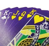 Purple Deck (Face and Back) with Gaff Cards - Bicycle Poker Size Playing Cards