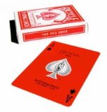 Red Deck (Face and Back) with Gaff Cards - Bicycle Poker Size Playing Cards