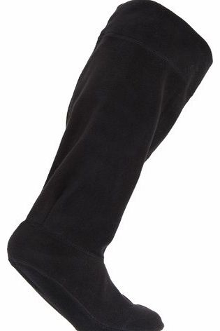 Ladies/Womens Fleece Wellie/Wellington Boot Socks (UK Shoe 6-8) (Black)