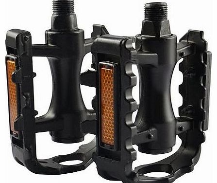 1x PAIR BICYCLE CYCLE BIKE PEDALS REFLECTOR 9/16in BMX MTB MOUNTAIN