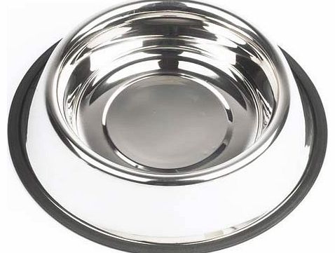 Small Anti Skid Stainless Steel Pet Dog Cat Feeding Food Water Bowl Dish 15cm