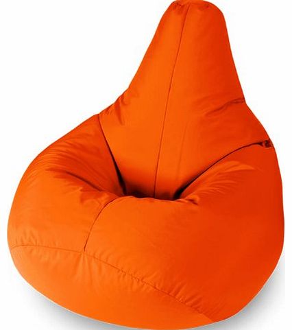 Unknown GARDEN FURNITURE Orange Water Resistant Beanbag Lounger For Kids Perfect For Indoor or Outdoor Bean bags