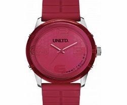 UNLTD by Marc Ecko The Fuse Red Plastic Watch