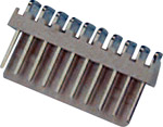 Right-angled versions  of the 0.1inch series header plugs designed primarily to accept the 0.1 inch 