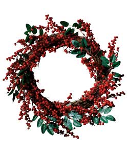 Unbranded 0.45m / 1.5ft Berry Wreath
