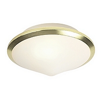 029 25SBPL13 - Satin Brass Flush Light