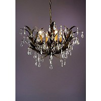 042 4H AB - Antique Bronze/Gold Chandelier