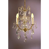 This is a stylish 3 light chandelier with plenty of crystal droplets and decoration which looks stun