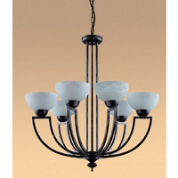 Traditional and stylish hanging pendant light fitting in a black and silver finish with white marble