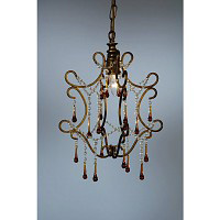 This chandelier has a stunning bronze finish it