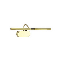 Satin brass picture light fitted with a toggle switch. Length - 42cm Projection - 17cmBulb type - 12