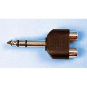 Unbranded 1/4` Stereo Plug To 2 x Phono Sockets Adaptor