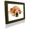 This 10.4 inch black frame has a very modern look made from wood with a black finish. With a resolut