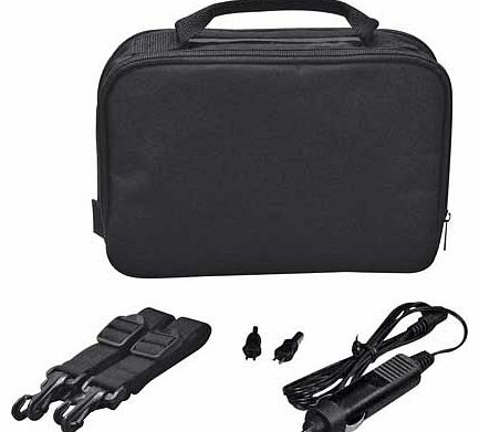 Unbranded 10` Gadget Bag with Car Charger - Black