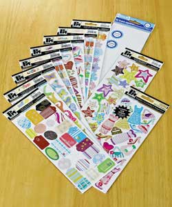 Includes 1000 die cut paper shapes and foam squares to give your card and scrapbooking projects an i
