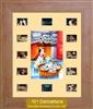 Unbranded 101 Dalmatians Mini Montage Film Cell: 245mm x 305mm (approx) - beech effect frame with ivory mount