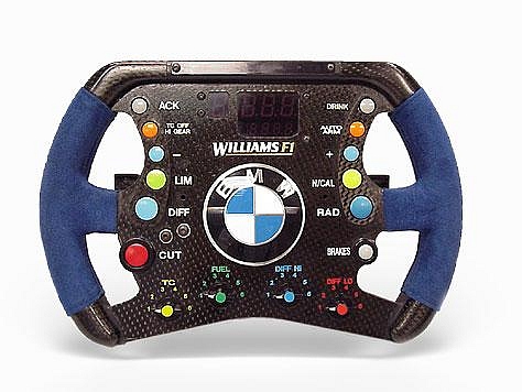 1:1 Scale Replica BMW Williams FW25 Steering Wheel (Full Size)
