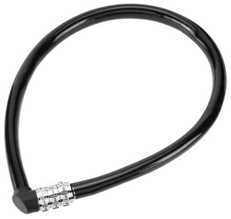 6MM THICK, 55CM 3 DIGIT COMBINATION CABLE. ABUS LEVEL 1