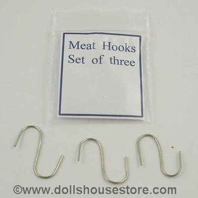 1:12 Scale Miniature Butchers Shop Meat Hooks
