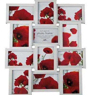 This photo frame from our Living range is the perfect home accessory to collate and display all of your favourite photographs. The traditional white finish will frame your pictures perfectly to suit a variety of home dandeacute;cor. For photo size: 1