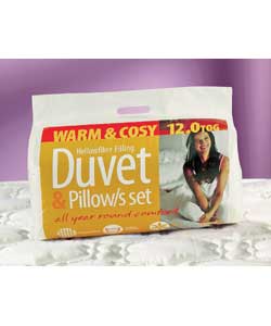 12 Tog Duvet and Pillow Set - King Size