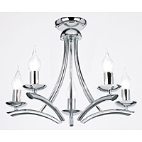 Unbranded 1207 F5CH - Polished Chrome Ceiling Light