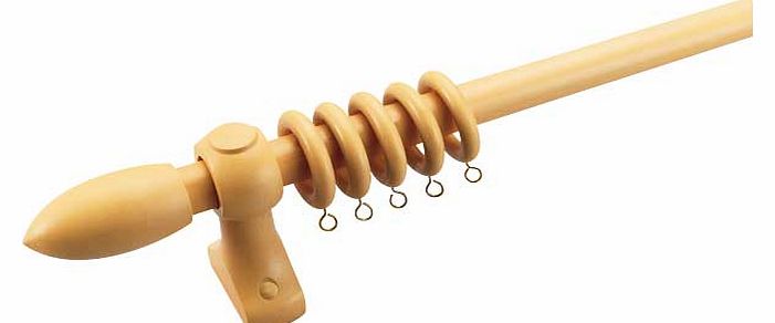 Add the finishing touch with this Argos Value Range wooden curtain pole in natural. Includes curtain rings. finials. fittings and fixtures. Length 120cm. Diameter 23mm. EAN: 6242996.