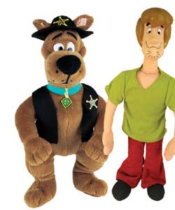 12in Talking Sheriff Scooby and Shaggy Twin Pack