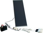 · 12W solar panel powers lighting and other small DC applications · Ideal for places that need bri