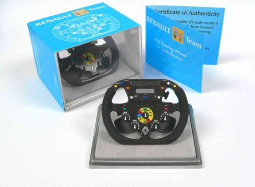 This very high quality hand built die-cast collectable model of the Renault R26 Steering Wheel at