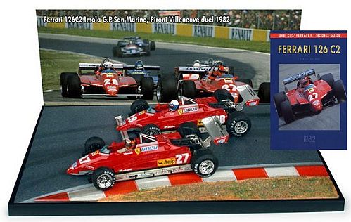 1:43 Scale Diorama G.Villeneuve and D.Pironi with Ltd Ed Book