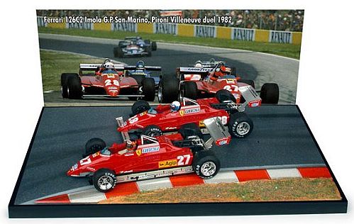 1:43 Scale Diorama G.Villeneuve and D.Pironi