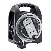 The Masterplug cable reel connects up to 4 appliances 15m away from your socket outlet. It comes com