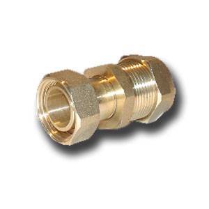 - 15mm X 1/2``  Straight  Compression Tap  Connector + Washer  - Mechanical joint  no flame or heat 
