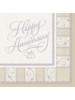 16 3-Ply Lunch Napkins - Dazzling Anniversary