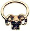 18 Carat Gold Rams Head Bar Closure Ring