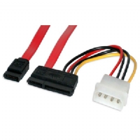 Unbranded 18 Serial ATA data cable with LP4 adapter