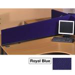 180cm Desk Mounted Woolmix Privacy Screens - Royal Blue
