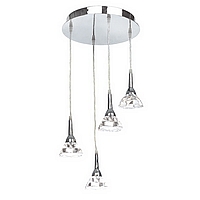 Unbranded 1901 4P - 4 Light Polished Chrome Pendant Light