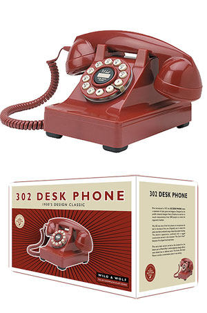 Unbranded 1930and#39;s Classic Red Desk Phone