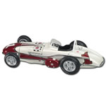 An accurate scale model of the 1961 Indianapolis 500 winner as driven by A J Foyt. This replica